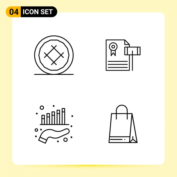 Set van 25 Universele Business Iconen Vector — Stockvector