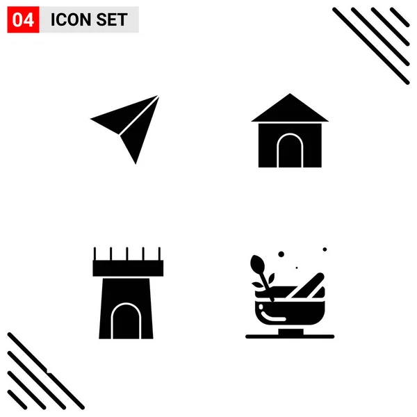 Set Universal Creative Icons Simply Vector Illustrations Web Mobile Apps — Stock Vector