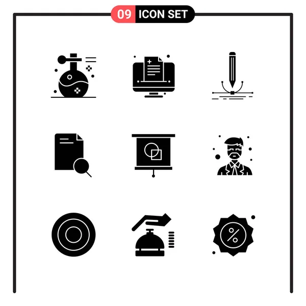 Conjunto Iconos Creativos Universales Simplemente Vector Ilustraciones Para Aplicaciones Web — Archivo Imágenes Vectoriales