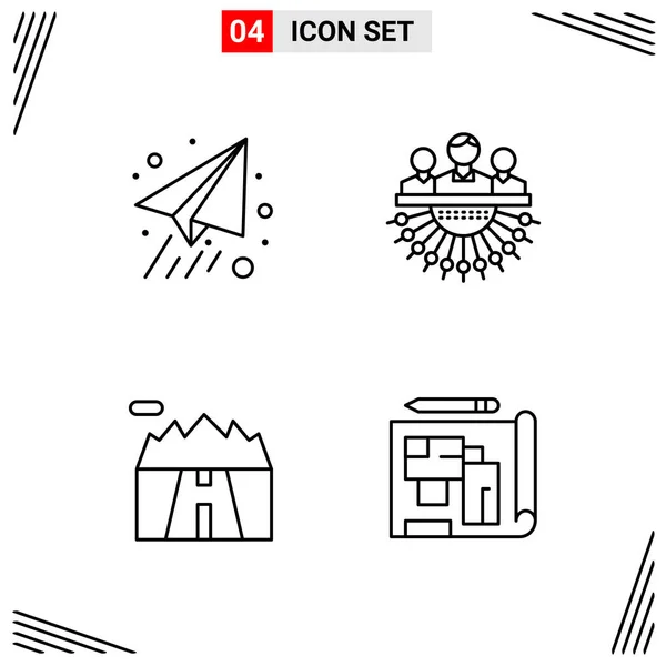 Set de 25 iconos de negocio universales Vector — Vector de stock