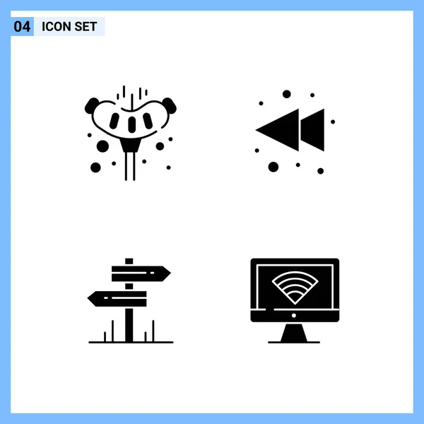 Conjunto Iconos Creativos Universales Simplemente Vector Ilustraciones Para Aplicaciones Web — Vector de stock