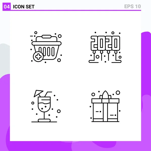 Conjunto de 25 Ícones de Negócios Universais Vector — Vetor de Stock