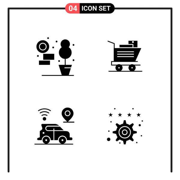 Conjunto Iconos Creativos Universales Simplemente Vector Ilustraciones Para Aplicaciones Web — Vector de stock