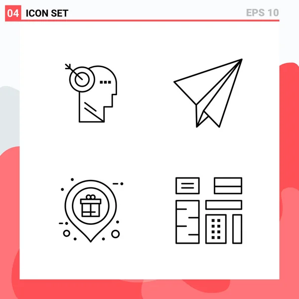 Set de 25 iconos de negocio universales Vector — Archivo Imágenes Vectoriales