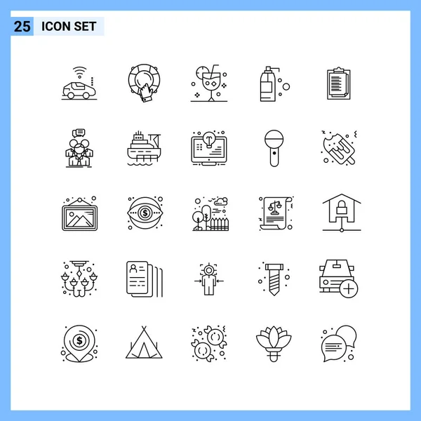 Set Universal Creative Icons Simply Vector Illustrations Web Mobile Apps — Stock Vector