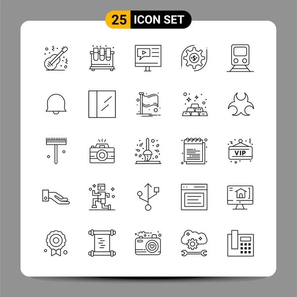 Conjunto de 16 iconos universales Vector de negocios — Vector de stock