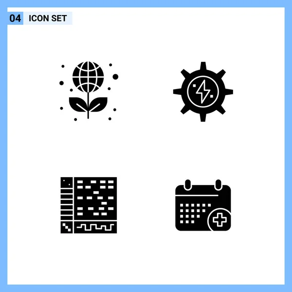 Set Universeller Kreativer Symbole Vektor Illustration — Stockvektor