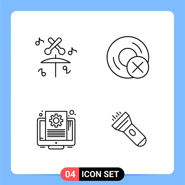 Vector Illustratie Van Moderne Gebrek Pictogram Van Computer — Stockvector