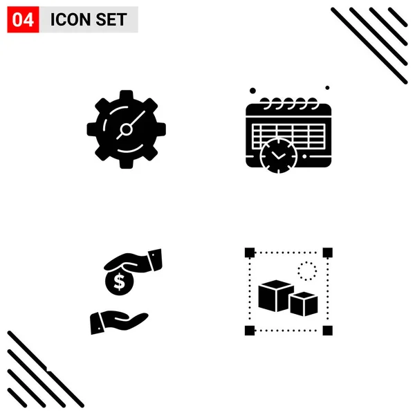 Conjunto Iconos Creativos Universales Simplemente Vector Ilustraciones Para Aplicaciones Web — Vector de stock