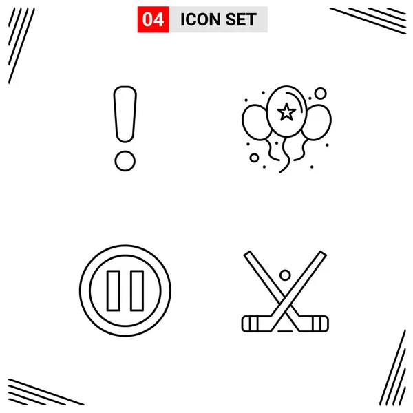 Set Universal Creative Icons Simply Vector Illustrations Web Mobile Apps — Stock Vector