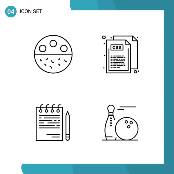 Set Universal Creative Icons Simply Vector Illustrations Web Mobile Apps — Stock Vector