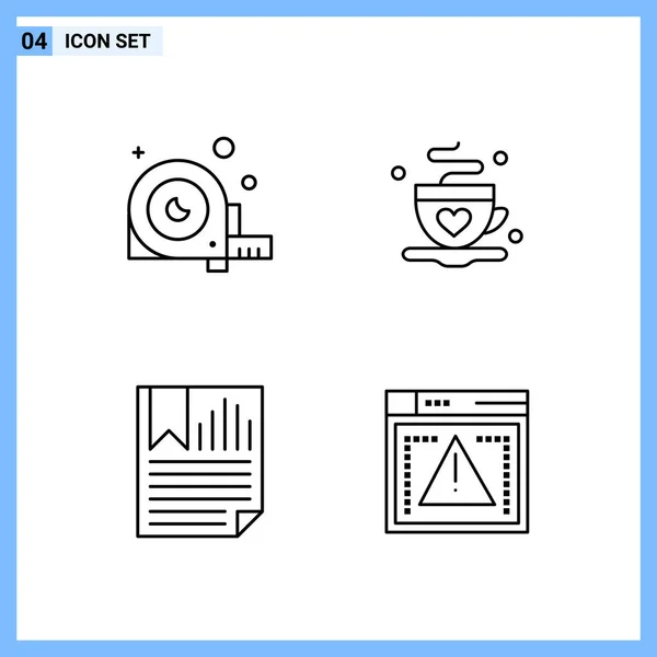 Conjunto Iconos Creativos Universales Simplemente Vector Ilustraciones Para Aplicaciones Web — Vector de stock