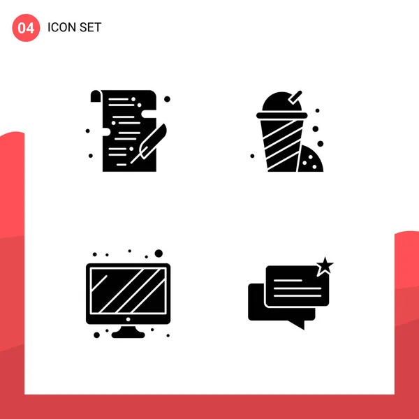 Set Universal Creative Icons Simply Vector Illustrations Web Mobile Apps — Stock Vector