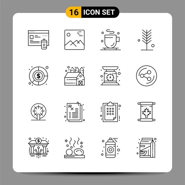 Conjunto Iconos Creativos Universales Simplemente Vector Ilustraciones Para Aplicaciones Web — Archivo Imágenes Vectoriales