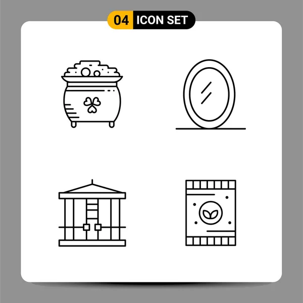 Set Universal Creative Icons Simply Vector Illustrations Web Mobile Apps — Stock Vector