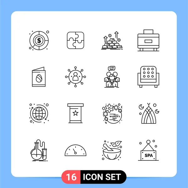 Conjunto Iconos Creativos Universales Simplemente Vector Ilustraciones Para Aplicaciones Web — Vector de stock