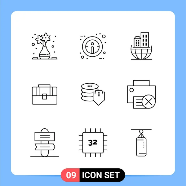 Conjunto de 16 iconos universales Vector de negocios — Archivo Imágenes Vectoriales