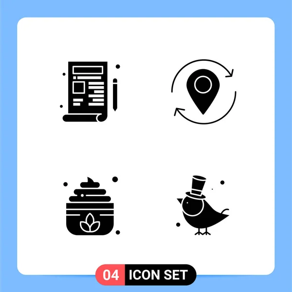 Conjunto Iconos Creativos Universales Simplemente Vector Ilustraciones Para Aplicaciones Web — Archivo Imágenes Vectoriales