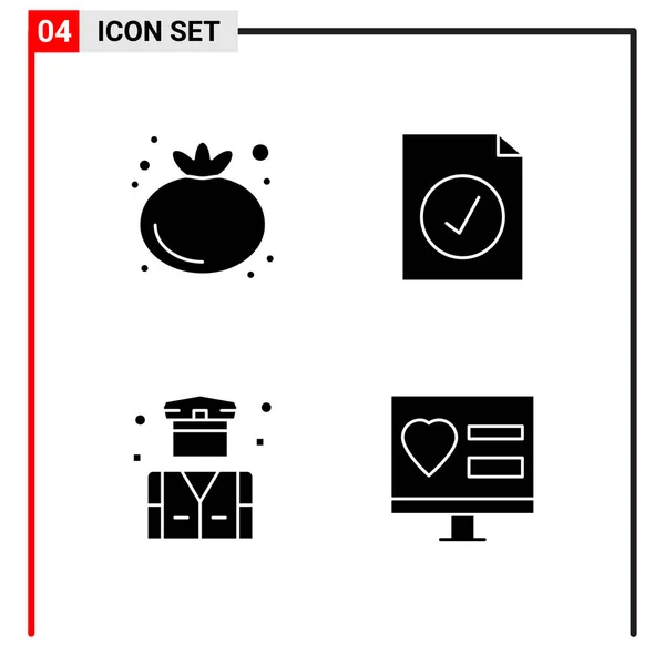 Conjunto Iconos Creativos Universales Simplemente Vector Ilustraciones Para Aplicaciones Web — Vector de stock