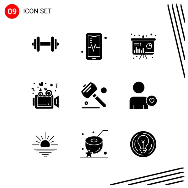 Set Universal Creative Icons Simply Vector Illustrations Web Mobile Apps — Stock Vector