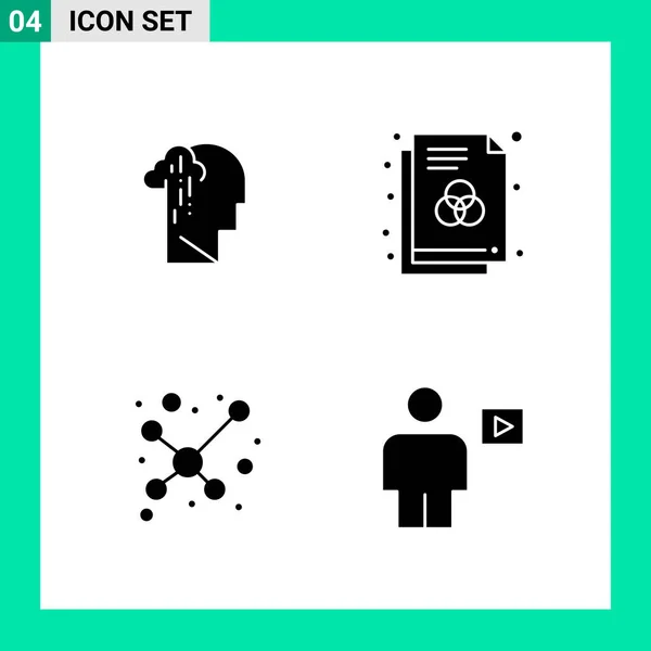 Conjunto Iconos Creativos Universales Simplemente Vector Ilustraciones Para Aplicaciones Web — Vector de stock