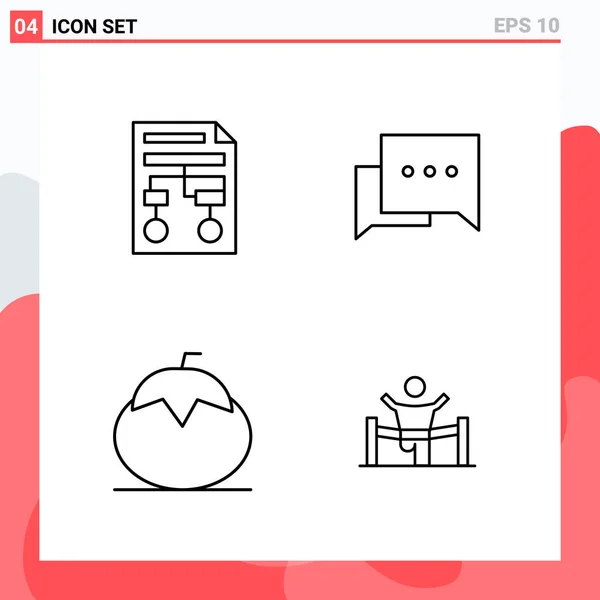 Set de 25 iconos de negocio universales Vector — Vector de stock