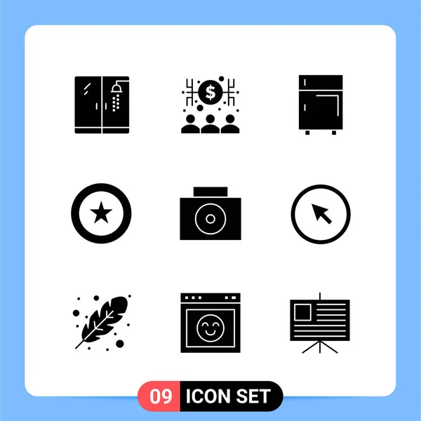 Conjunto Iconos Creativos Universales Simplemente Vector Ilustraciones Para Aplicaciones Web — Archivo Imágenes Vectoriales