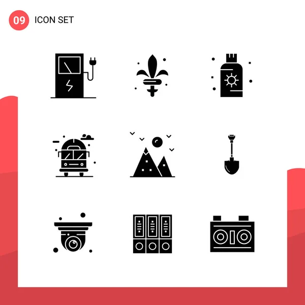 Conjunto Iconos Creativos Universales Simplemente Vector Ilustraciones Para Aplicaciones Web — Vector de stock