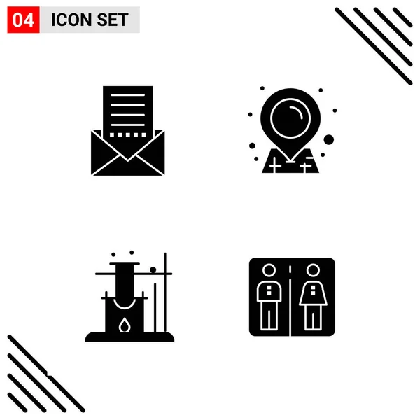 Conjunto Iconos Creativos Universales Simplemente Vector Ilustraciones Para Aplicaciones Web — Archivo Imágenes Vectoriales