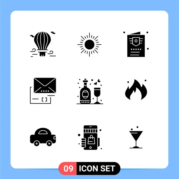 Conjunto Iconos Creativos Universales Simplemente Vector Ilustraciones Para Aplicaciones Web — Vector de stock