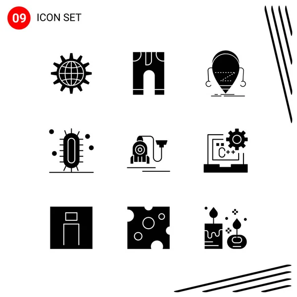 Conjunto Iconos Creativos Universales Simplemente Vector Ilustraciones Para Aplicaciones Web — Vector de stock