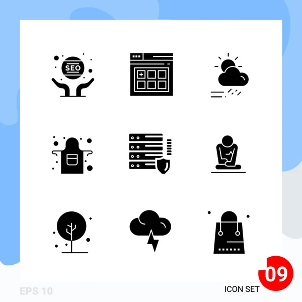 Conjunto Iconos Creativos Universales Simplemente Vector Ilustraciones Para Aplicaciones Web — Vector de stock