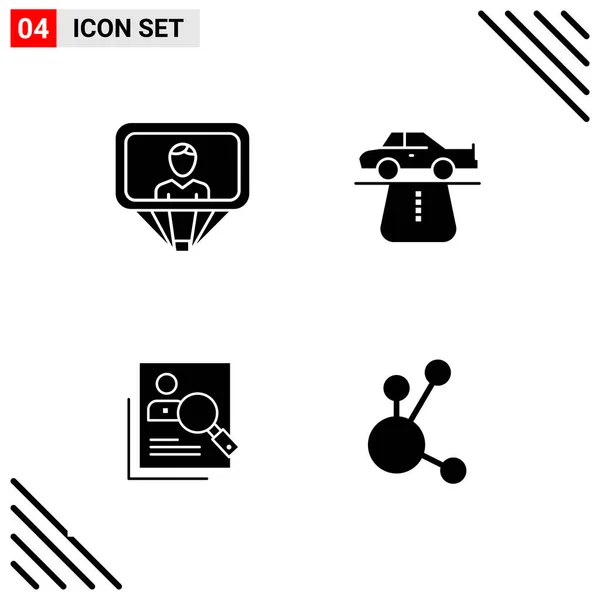 Conjunto Iconos Creativos Universales Simplemente Vector Ilustraciones Para Aplicaciones Web — Vector de stock