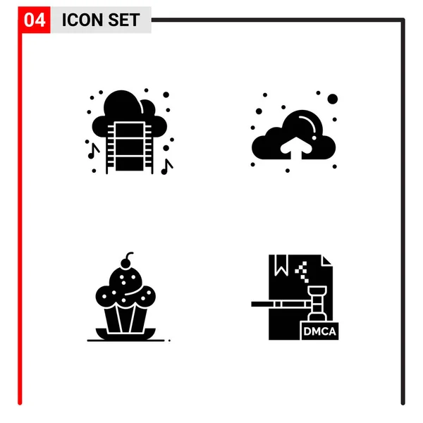 Set Universal Creative Icons Simply Vector Illustrations Web Mobile Apps — Stock Vector