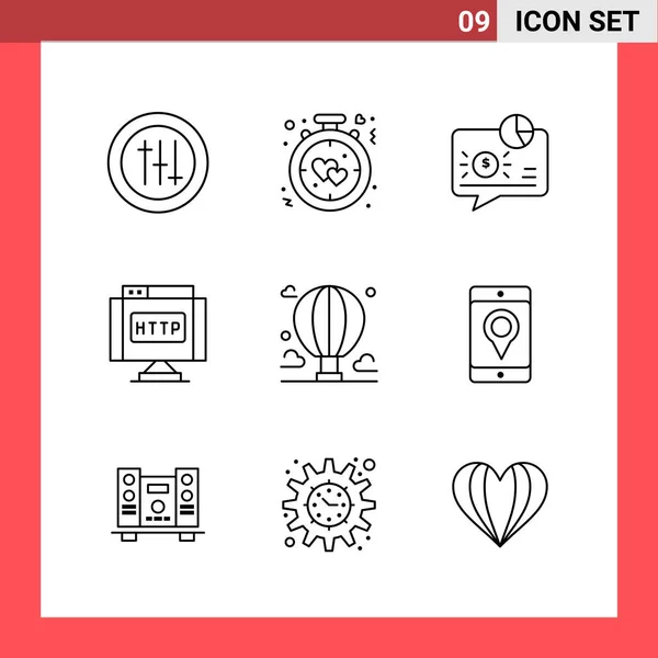 Set Universal Creative Icons Simply Vector Illustrations Web Mobile Apps — Stock Vector