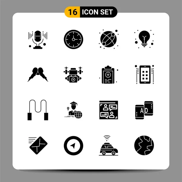 Conjunto Iconos Creativos Universales Simplemente Vector Ilustraciones Para Aplicaciones Web — Vector de stock