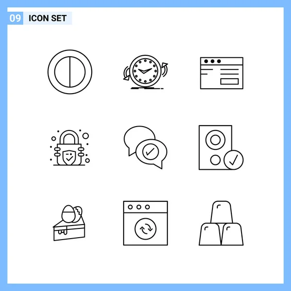 Set of 25 Universal Business Icons Vector — Stock Vector