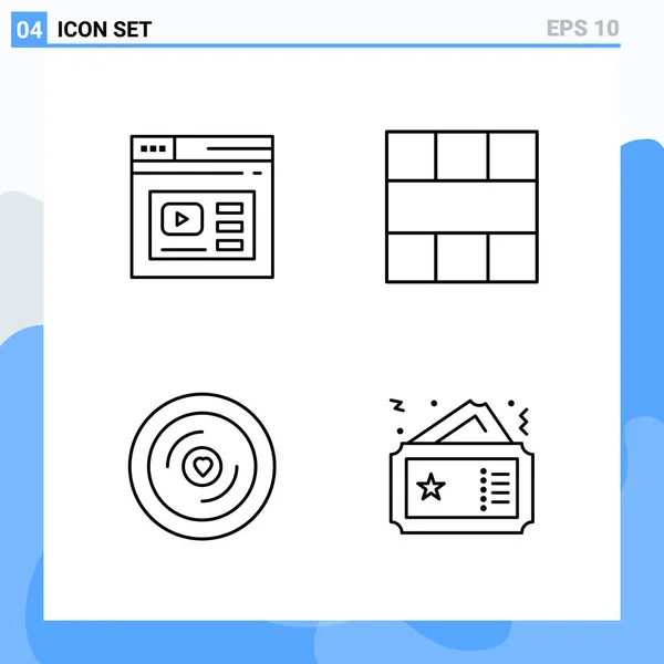 Set de 25 iconos de negocio universales Vector — Vector de stock