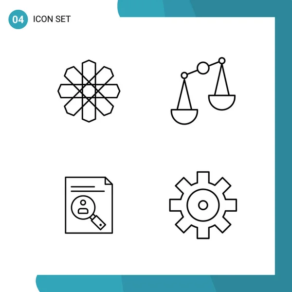 Set de 25 iconos de negocio universales Vector — Vector de stock