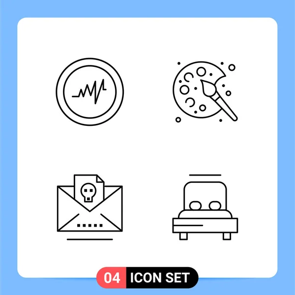 Conjunto Iconos Creativos Universales Simplemente Vector Ilustraciones Para Aplicaciones Web — Vector de stock