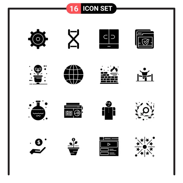 Conjunto Iconos Creativos Universales Simplemente Vector Ilustraciones Para Aplicaciones Web — Archivo Imágenes Vectoriales