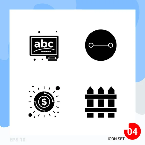 Conjunto Iconos Creativos Universales Simplemente Vector Ilustraciones Para Aplicaciones Web — Vector de stock