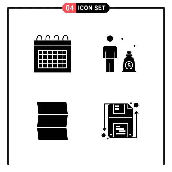 Set Dari Ikon Kreatif Universal Cukup Ilustrasi Vektor Untuk Aplikasi - Stok Vektor