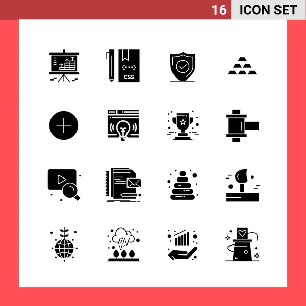 Conjunto Iconos Creativos Universales Simplemente Vector Ilustraciones Para Aplicaciones Web — Vector de stock