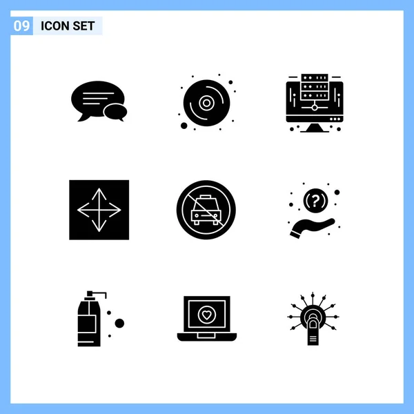 Conjunto Iconos Creativos Universales Simplemente Vector Ilustraciones Para Aplicaciones Web — Vector de stock