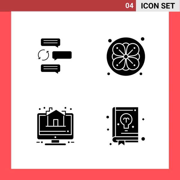 Conjunto Iconos Creativos Universales Simplemente Vector Ilustraciones Para Aplicaciones Web — Vector de stock