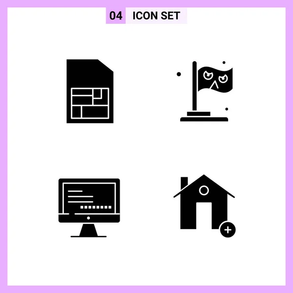 Set Universal Creative Icons Simply Vector Illustrations Web Mobile Apps — Stock Vector