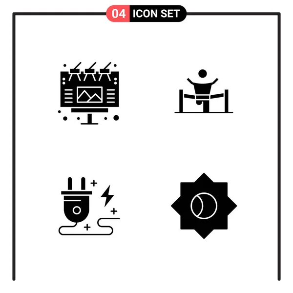 Conjunto Iconos Creativos Universales Simplemente Vector Ilustraciones Para Aplicaciones Web — Vector de stock