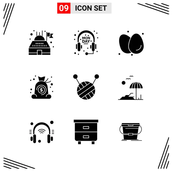 Set Dari Ikon Kreatif Universal Cukup Ilustrasi Vektor Untuk Aplikasi - Stok Vektor