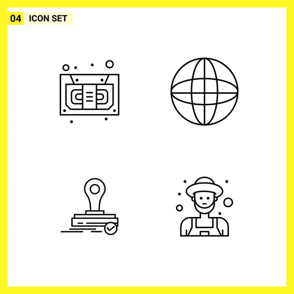 Set de 25 iconos de negocio universales Vector — Vector de stock